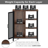 Farmhouse Coffee Bar Cabinet by BON AUGURE – Rustic Oak Storage Sideboard for Kitchen and Dining Room BON AUGURE