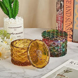 ISSEVE Jar Resin Molds Silicone, Large Diamond Jar Silicone Molds with 2Pcs Lid, Epoxy Jar Molds for Storage Box,Candy Jewelry Container,Home ISSEVE