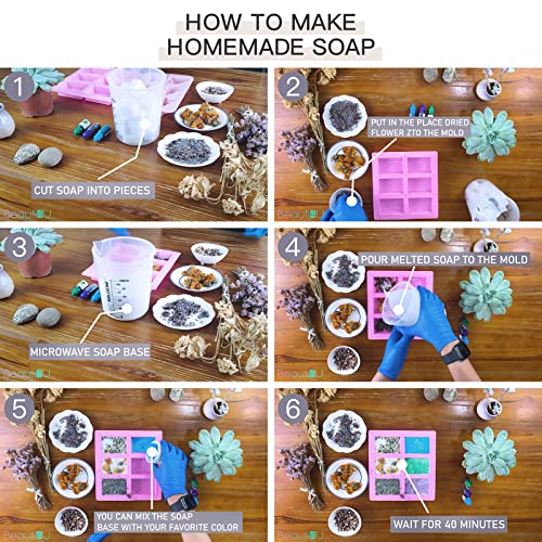 BEAUTI4U 2LB Honey Soap Base - Soap Making Supplies With Soap Making - Melt And Pour Soap Base - Melt And Pour Soap - Soap Making Supplies - Organic BEAUTI4U