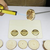 Personalised Wood Branding Iron with Custom Logo Stamp and Long Handle for DIY Projects Generic