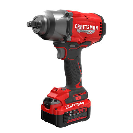 Craftsman Impact Wrench, 1/2 Inch, High Torque, Battery and Charger Included (CMCF940M1) Craftsman
