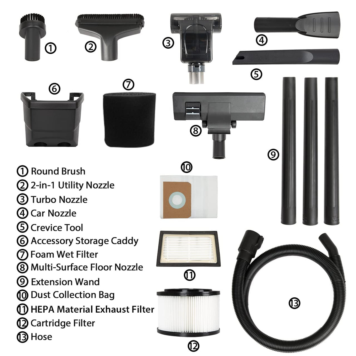 Vacmaster VF408 4 Gallon Wet/Dry Vacuum Cleaner with 2-Stage Motor Vacmaster