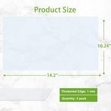 Janeart Clear Silicone Mat for Kitchen Counter, 10.24”x 14.2”(1MM) Non-slip Countertop Protector Liner, Small Non-Stick Baking Mat, Heat Resistant Janeart