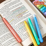 Shuttle Art Bible Highlighters and Pens No Bleed, 12 Pastel Colors Gel Highlighters No Bleed Through, Bible Journaling Supplies, Great for Journaling Shuttle Art