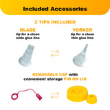 FastCap 6oz Glue Bottle, with 2-Chamber No-Drip System. Each Bottle Comes with 2 Replaceable Tips. FastCap