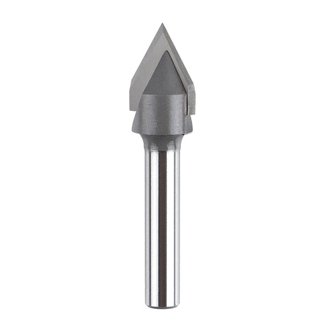 SpeTool Carbdie Tip V Groove CNC Engraving Bit Router Bit CNC Woodwork Tools 60 Deg 1/2 Inch Cutter with 1/4 Inch Shank SpeTool