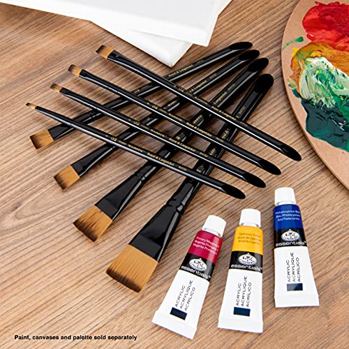 Majestic Royal & Langnickel Flat and Glaze Wash Artist Brush Set, 8-Piece - WoodArtSupply