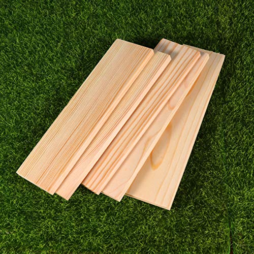 SEWACC Wood Crafts Crafts 10pcs Wood Boards Natural Pine Wood Board Panel Unfinished Wood Boards Sheets Carving Blocks for Arts Crafts DIY Projects SEWACC