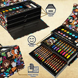 Harry Potter Art Set, Colouring Sets for Children, Over 40 Art Supplies for Kids in Travel Case Harry Potter