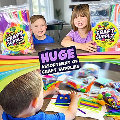 Arts and Crafts Supplies Kit for Kids - Boys and Girls Age 4 5 6 7 8 Years Old - Toddler Art Set Activity Materials in Bulk - Great for Preschool, - WoodArtSupply