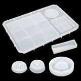 5 PCS Rolling Tray Mold for Resin Grinder Mold for Grind and Storage Large DIY Silicone Molds Kit for Epoxy Resin Casting Darunfa