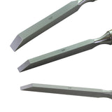 Professional Woodworking Cabinetmakers Mortise Chisel set Chrome-Vanadium Steel with Hornbeam Handles for Carpentry, Woodworking, Carving, Craftsman, MKC
