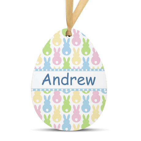 Personalized Easter Basket Tag, Custom Easter Egg Name Tag, Personalized Easter Decor for Kids, Custom Easter Basket (Bunny) MYETCHEY
