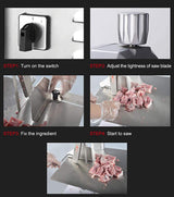 INTSUPERMAI Bone Saw Machine Commercial Heavy-Duty Electric Bone Cutting Machine 1500W Electric Bone Saw Butcher Frozen Meat Cutter with 19.3x17.3 INTSUPERMAI