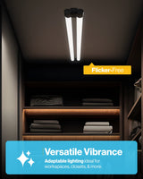 Sunco Lighting 2 Pack LED Workshop Garage Black Shop Light 4FT, Plug in Linkable Utility Light Fixtures, 260W=40W, 5000K Daylight, Frosted Lens, Pull Sunco Lighting