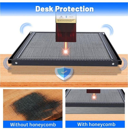 Honeycomb Table, 400x600mm/16x24inch Honeycomb Work Bed Table Platform for Laser CO2 Engraver Cutting Machine, Laser Engraver Accessories, Smooth - WoodArtSupply