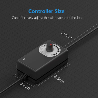 Hon&Guan 4 Inch Inline Booster Duct Fan with Speed Controller - 130 CFM Airflow with 6W Ultra-Low Power and Low Noise - WoodArtSupply