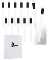 12 Pack Fine Tip Dry Erase Magnetic Markers with Eraser Cap, Magnetic Dry Erase Liquid Chalk Markers Pen Whiteboard Markers for School Office Home Pajean