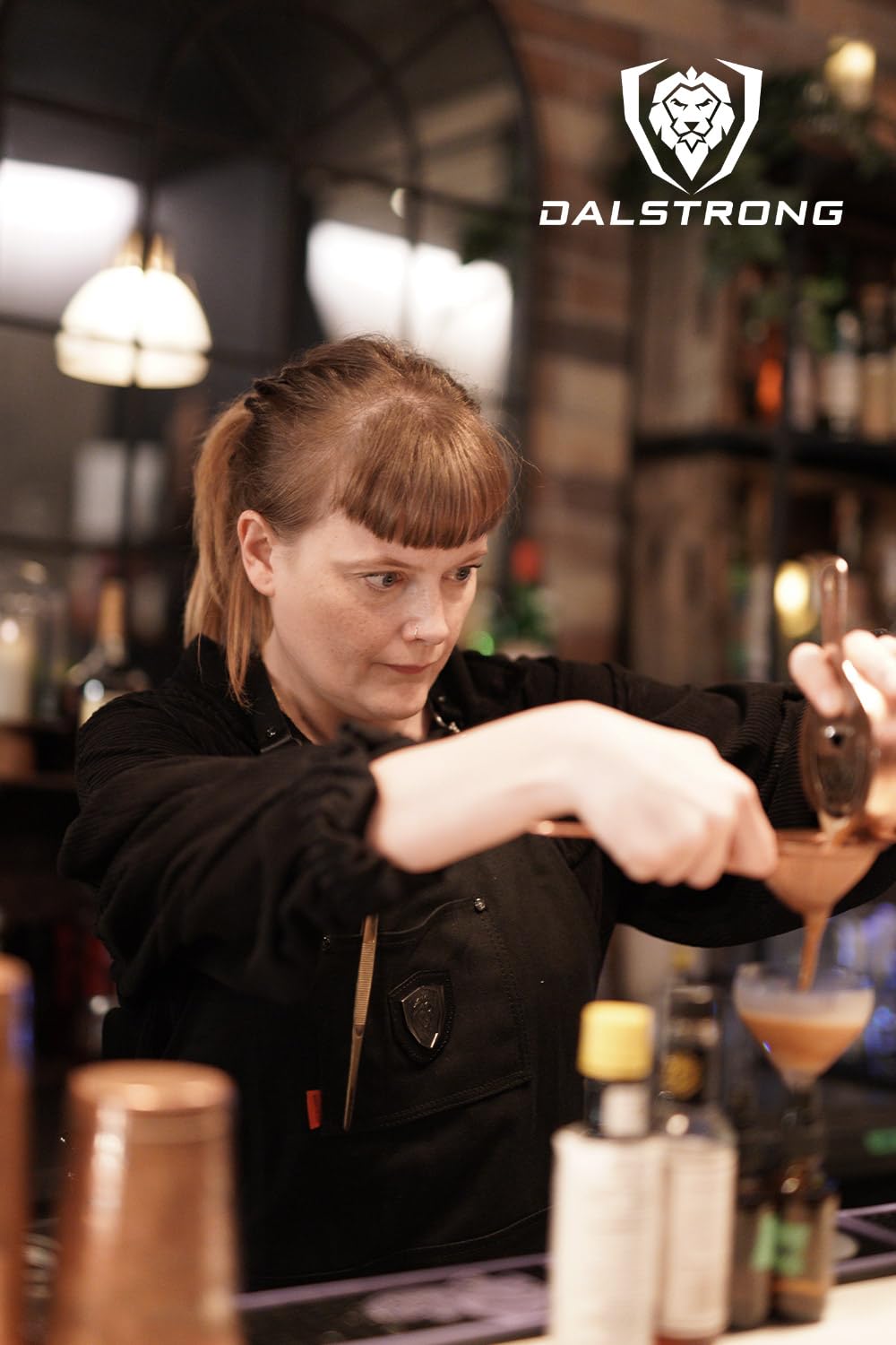 Dalstrong Professional Chef's Kitchen Apron - Sous Team 6" - Heavy Duty Waxed Canvas - 5 Storage Pockets + Towel & Tong Loop - Liquid Repellent Dalstrong