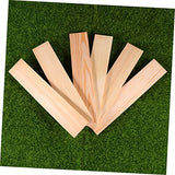 VILLFUL 10pcs Carving Blocks Unfinished Wood Signs Decorative Labels Wood Planks for Unfinished Wood Boards Wood Block Wooden Blocks Crafts Wooden VILLFUL