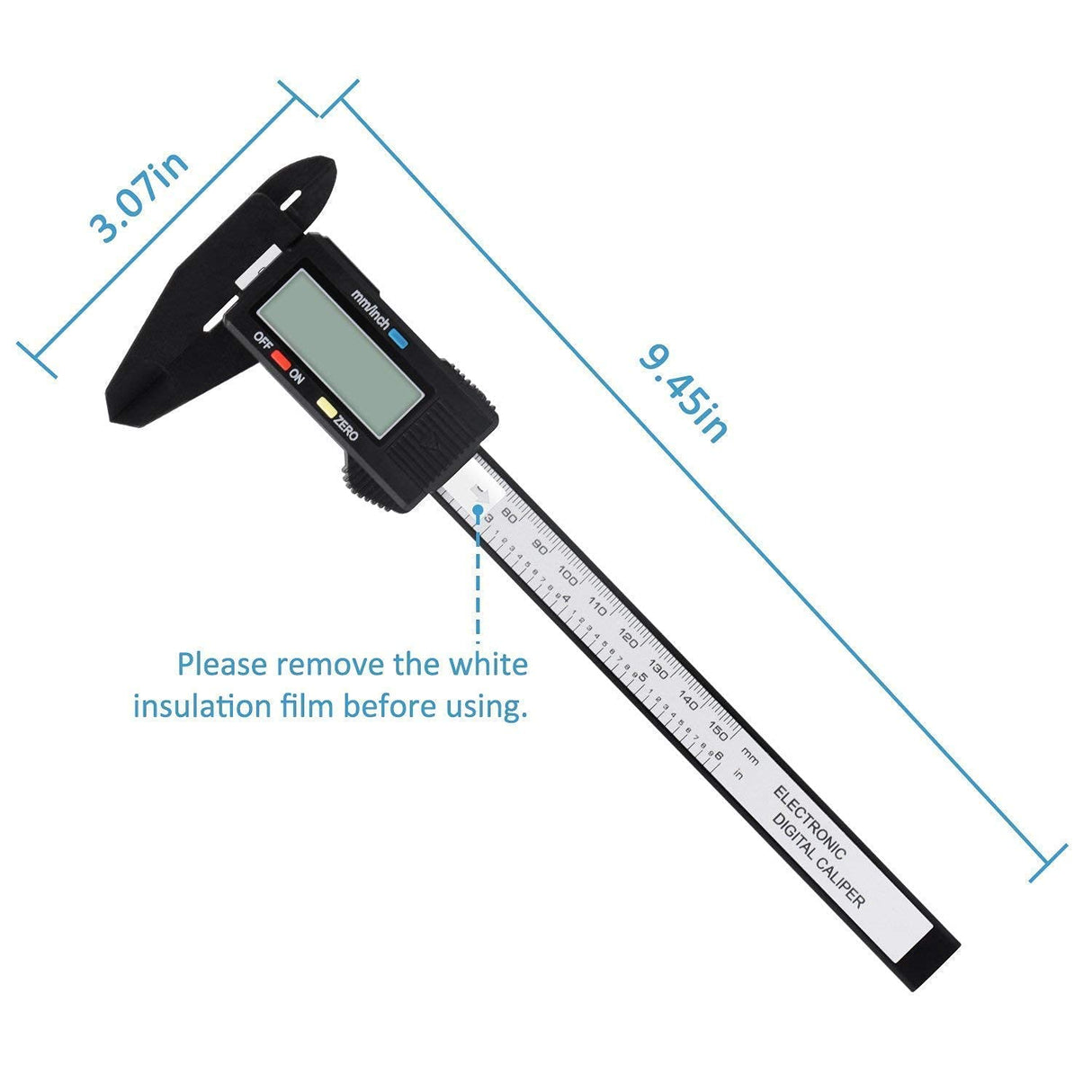 Digital Caliper, Adoric 0-6" Calipers Measuring Tool - Electronic Micrometer Caliper with Large LCD Screen, Auto-Off Feature, Inch and Millimeter Adoric