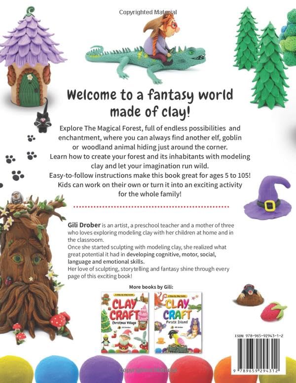 Clay Craft: The Magical Forest: A Step by Step Guide to Creating Fairy Tales with Modeling Clay (Clay Craft Books for Kids) WoodArtSupply