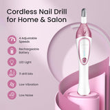 ISTON 36-Piece Professional Manicure & Pedicure Kit, Cordless Nail Drill Machine, 20000RPM,11Pcs Bits, 4 Speed, Electric Nail File Set, Nails Care ISTON