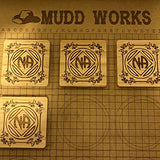 Acrux7 24 Pack 4x4 Inch Wood Squares for Paintings, Unfinished Wood Panels, Natural Pine Square, Blank Wood Boards for Laser Engraving, DIY Crafts, Acrux7