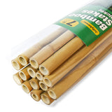 Jollybower 15pcs 3/4" D Thicker Heavy Duty Bamboo Stakes, 7FT Plant Stakes, Natural Garden Stakes for Tomato, Bean, Flowers,Trees Potted and Climbing Jollybower