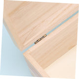 NOLITOY 9 Pcs Treasure Chest Case Unfinished Chest Sundries Storage Tray Wood Trinket Tray Trinket Storage Chest Wood Treasure Chest Wood Case Lock NOLITOY