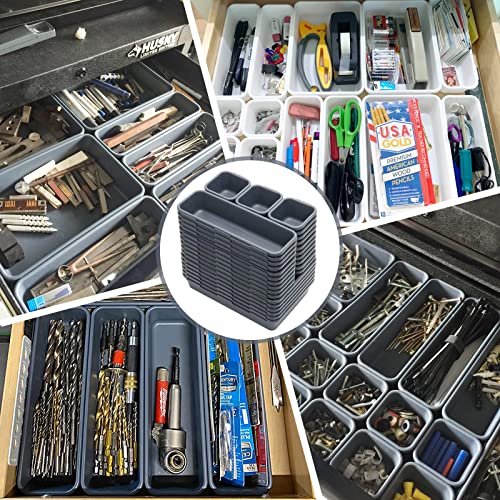 42 Pack Tool Box Organizer Tool Tray Dividers, Rolling Tool Chest Cart Cabinet Workbench Desk Drawer Organization and Storage for Hardware, Parts, KeFanta