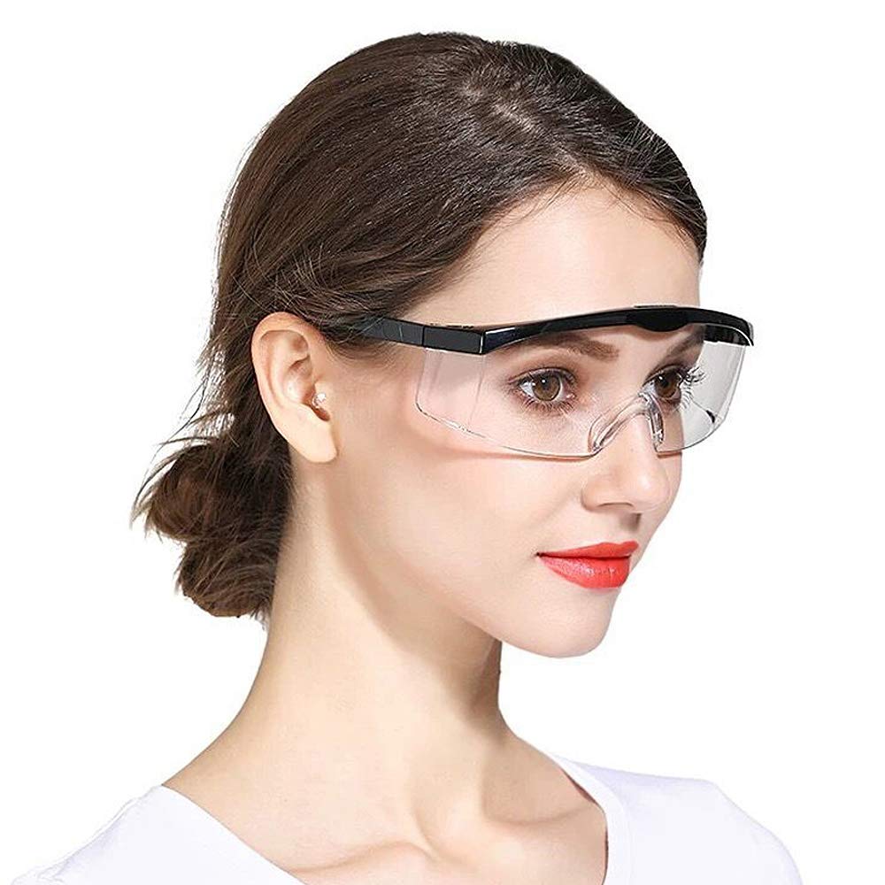 HANCHS Safety Glasses, 5Pack Adjustable Wide-Vision Protective Glasses, Lightweight Fog-Proof Safety Goggles HANCHS