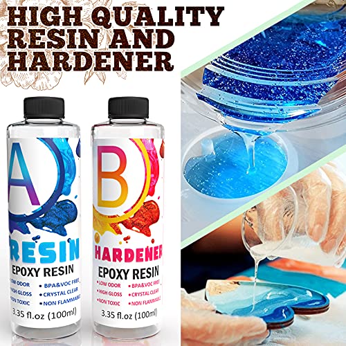 Alloytop Cup Turner Kit with Epoxy Resin kit for Beginner - Stainless Steel Turners Tumblers Machine Tool Art DIY Supplies Glitters Silicone Pads Alloytop