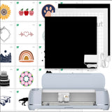 Cricut Maker 3 & Digital Content Library Bundle - Includes 30 images in Design Space App - Smart Cutting Machine, 2X Faster & 10X Cutting Force, Cuts Cricut