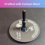 Crossarctic Cut-Off Wheel Mounting Mandrel Holder 3/8" & 1/4" Arbor Hole with 1/4" Shaft Stem for Die Grinder Accessories Drill Rotary Tool(3 Pack) Crossarctic