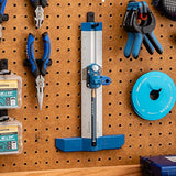 9” Quick Draw Marking Gauge –Single-Handed Measuring and Marking Tools w/Spring-Loaded Scale, Dovetail Keyway - Aluminum Ruler to Mark Mortises & ROCKLER