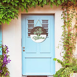 12 Inch Blank Wooden Circle Sign Unfinished Round Hanging Decorative Wood Plaque with Ropes for DIY Crafts, Door Hanger, Sign, Wood Buring, Painting, clothmile