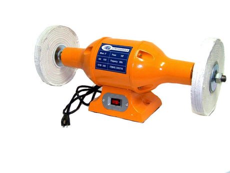 8" LONG SHAFTS 1HP H D TOP BENCH BUFFER POLISHER GRINDER CLEANER BENCH-TOP AJ / CMT