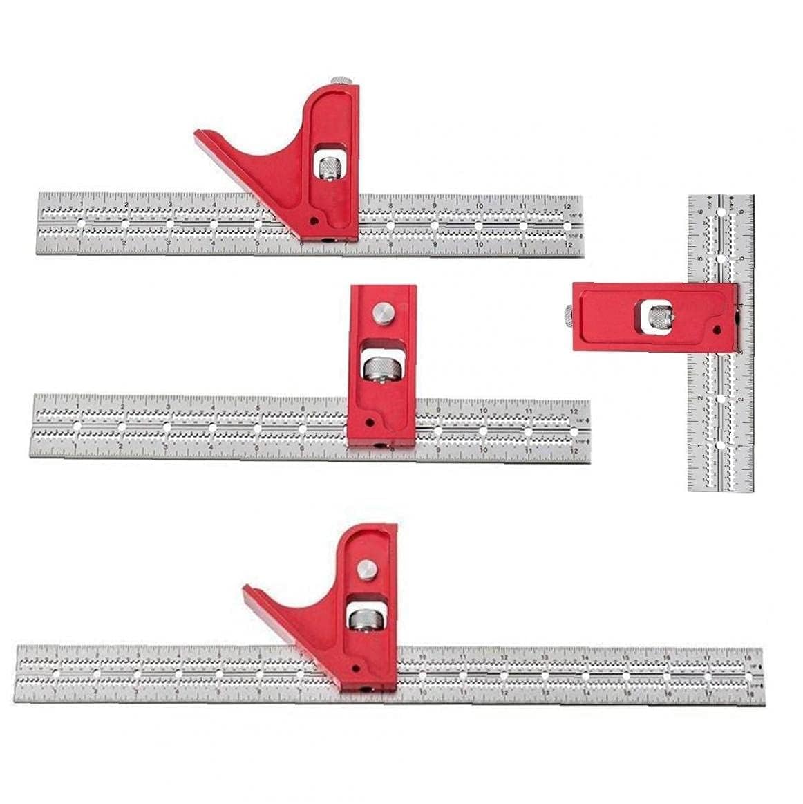 1Pc Combination Square Set Woodworking Joinery Measuring Ruler Carpenter Tools 6 inches Practical and Clever ，Carpentry Squares，Tools and Home - WoodArtSupply