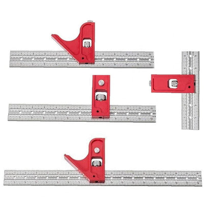 1Pc Combination Square Set Woodworking Joinery Measuring Ruler Carpenter Tools 6 inches Practical and Clever ，Carpentry Squares，Tools and Home - WoodArtSupply