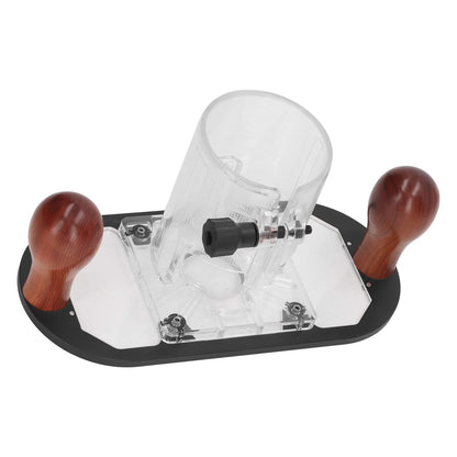 FTVOGUE Woodworking Trimmer Router Base Transparent Plastic Base Power Tool for 65mm Trimming Machine, Other Power Tool Accessories