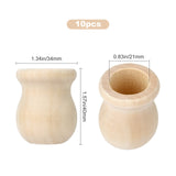 GORGECRAFT 1.5 Inch 10pcs Unfinished Wood Candle Cups Blank Candle Holders Wooden Candlesticks 4/5 Inch Hole Classics Flower Container for Hand GORGECRAFT
