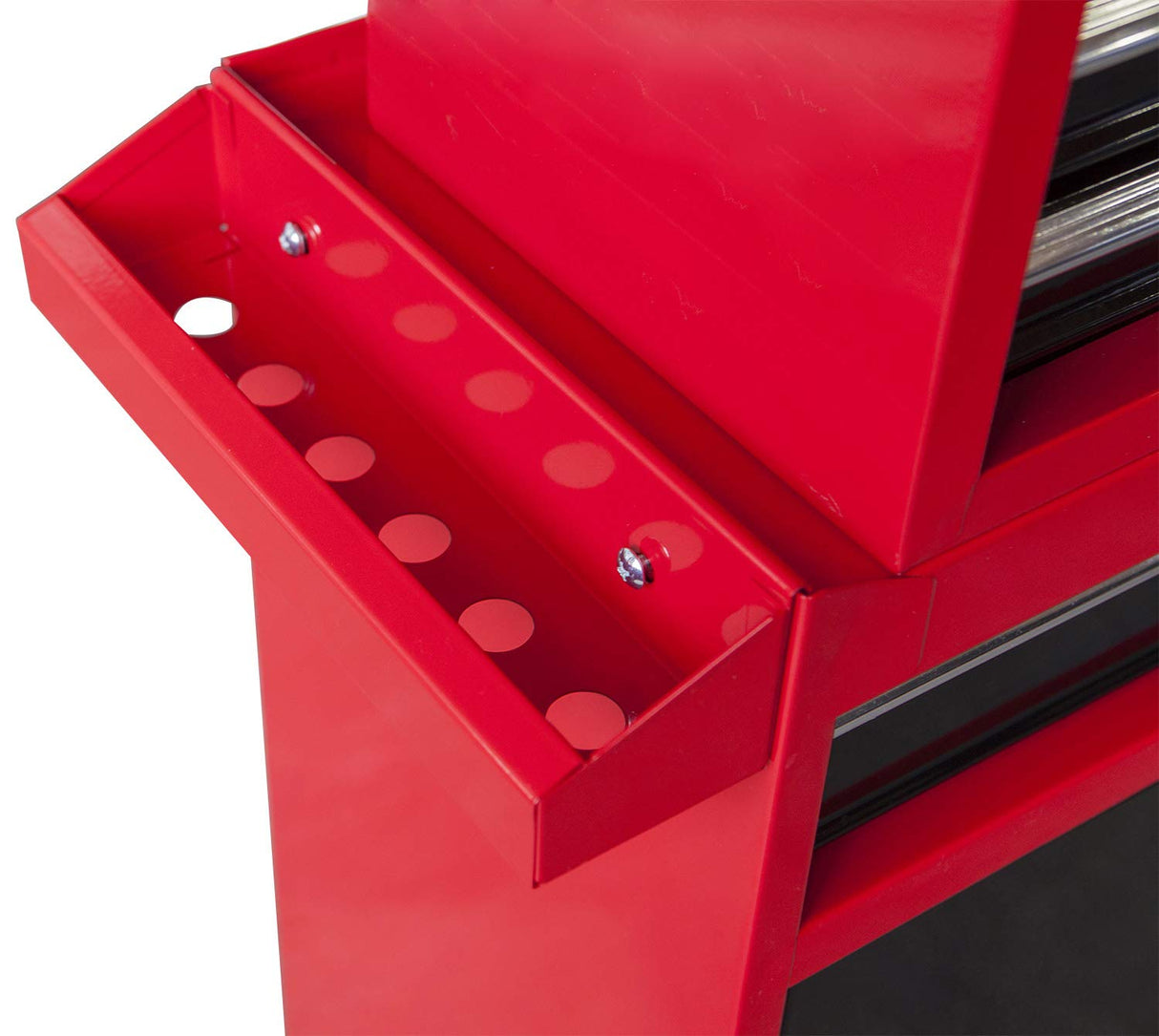 BIG RED ATBT1204R-RB Torin Rolling Garage Workshop Tool Organizer: Detachable 4 Drawer Tool Chest with Large Storage Cabinet and Adjustable Shelf, BIG RED