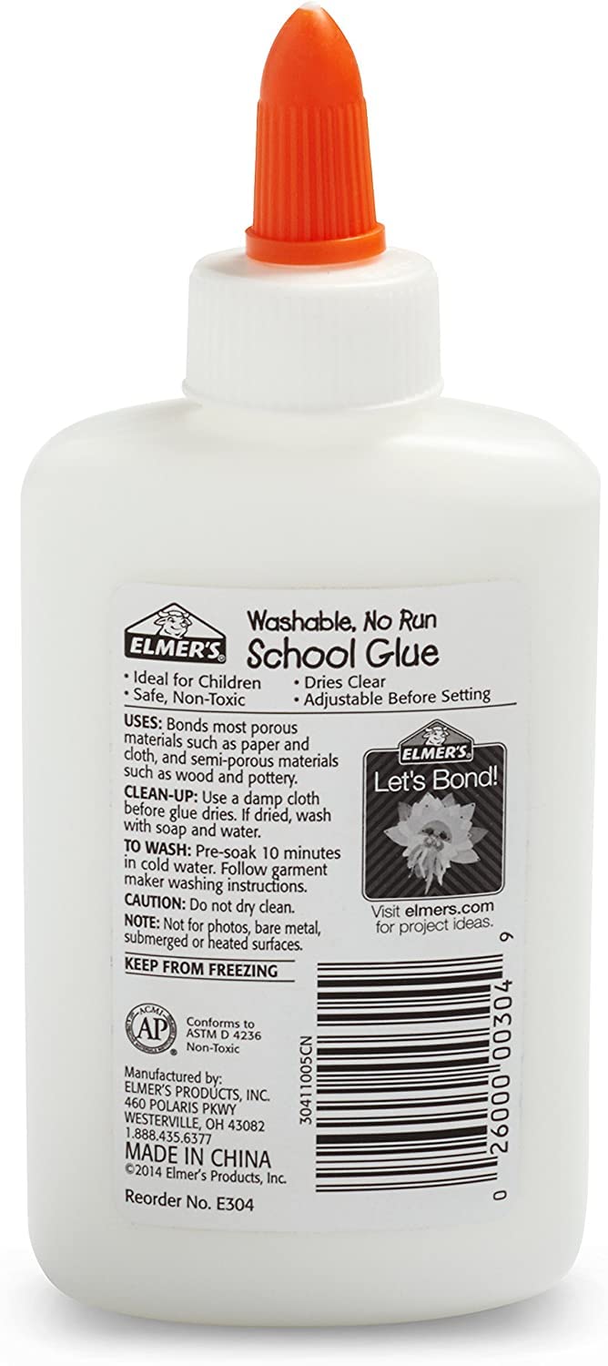 Elmers Liquid School Glue, Slime Glue & Craft Glue | Washable, 4 Ounces Each, 24 Count, Great for Making Slime WoodArtSupply