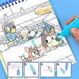 Horizon Group USA Bluey Aqua Art - Reusable Water Reveal Activity Pages With Water Pen for No-Mess Drawing and Coloring Horizon Group USA