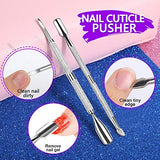 Manicure Nail File Kit-3Pcs Double Sided Nail File, Rectangular Nail Buffer, 4 Step Buffing Block, 3Pcs Cuticle Clipper & Pusher, and Nail Brush, HNYYZL