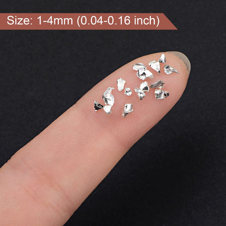 uxcell 6 Colors Crushed Glass Chips, 1-4mm Irregular Glitter Metallic Glass for Craft DIY Vase Epoxy Resin Decoration 28g Gold Tone Bright Color uxcell
