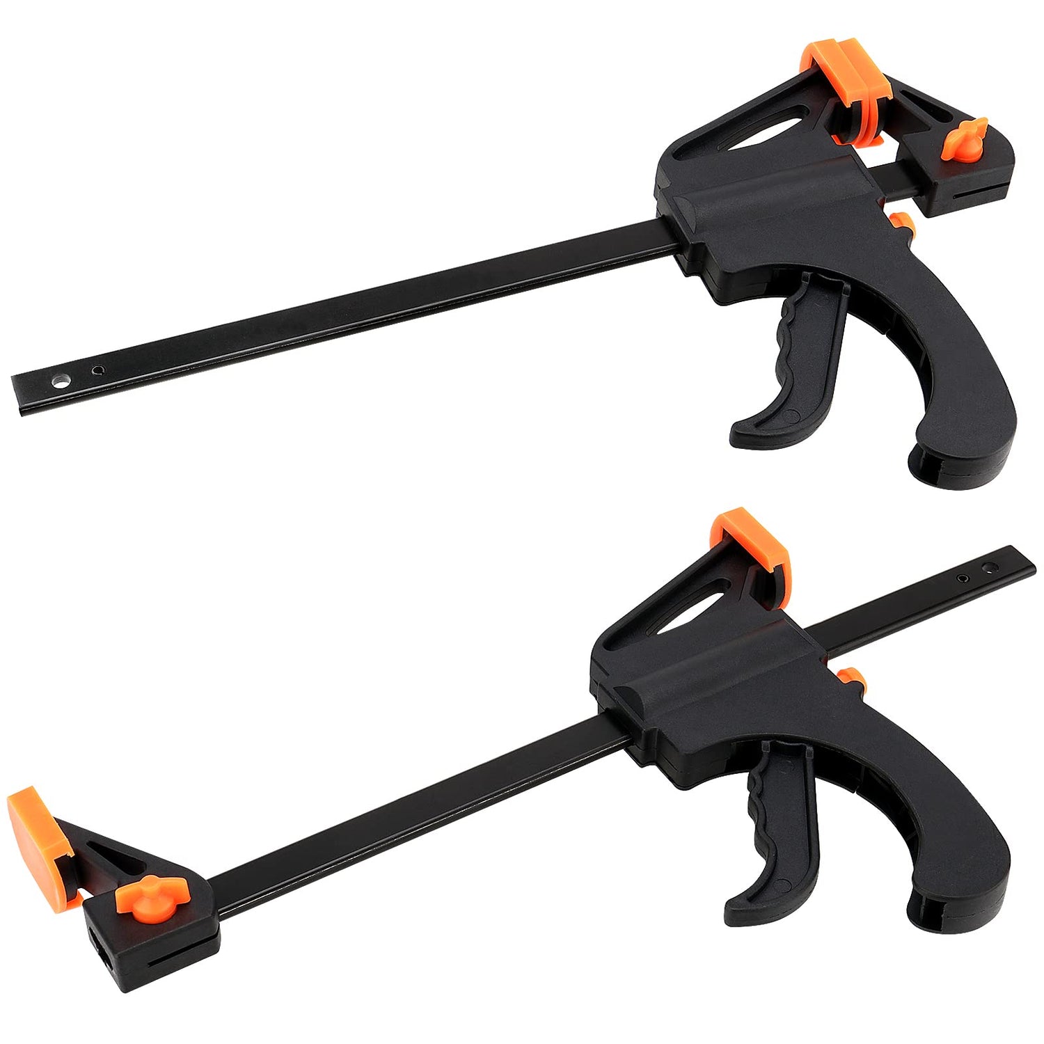 PINGEUI 4 Packs 8 Inches Quick Grip Clamps, Adjustable Wood Clamps, Light Duty Bar Clamps for Woodworking, Furniture Assembling, Manufacturing, 150 PINGEUI