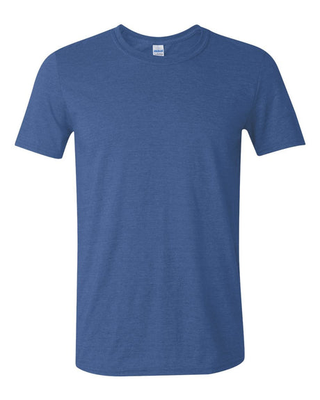 Gildan Adult Softstyle Cotton T-Shirt, Style G64000, Multipack, Heather Royal (2-Pack), 3X-Large Gildan