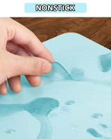 3 Pack Silicone Craft Mat, IKOCO 15.7"x 11.8" Silicone Mat Bulk Playdough Mat Nonslip and Nonstick Silicone Sheets for Crafts, Paint, Resin Casting IKOCO